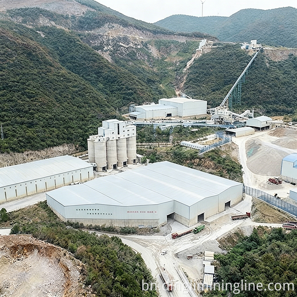 Dolomite aggregate production line